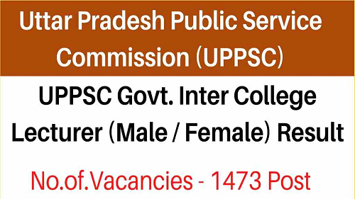 UPPSC Govt. Inter College GIC Lecturer Mains Exam Online Form 2022