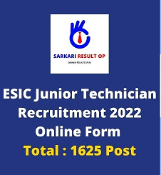 ESIC Junior Technician Electronics