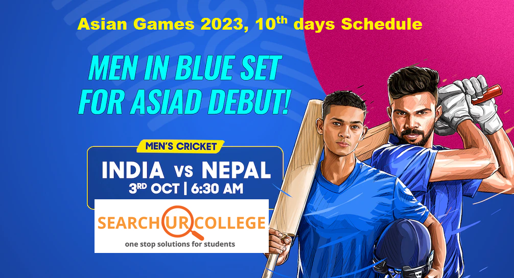Asian Games 2023 10th days Schedule Asian Games 2023 10th days Schedule