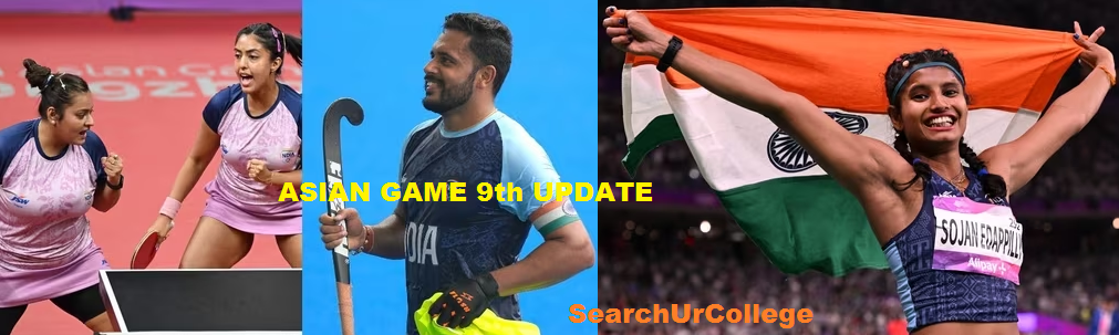 Asian Games 2023 Medal Table 9th Days Asian Games 2023 Medal Table 9th Days